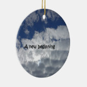 新しい始め セラミックオーナメント (右)