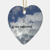 新しい始め セラミックオーナメント (左)