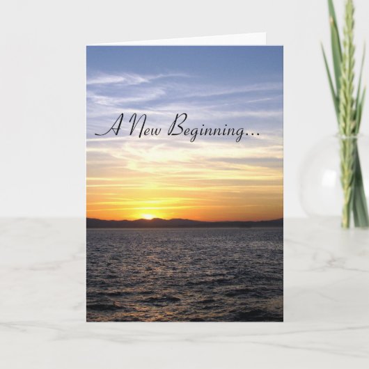 新しい始め… 案内状 (正面)