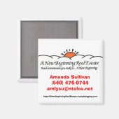 新しい始実在場磁石 マグネット (正面/裏面)