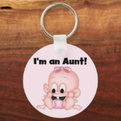 新しい姪のTシャツとギフトのおばさん キーホルダー (正面)