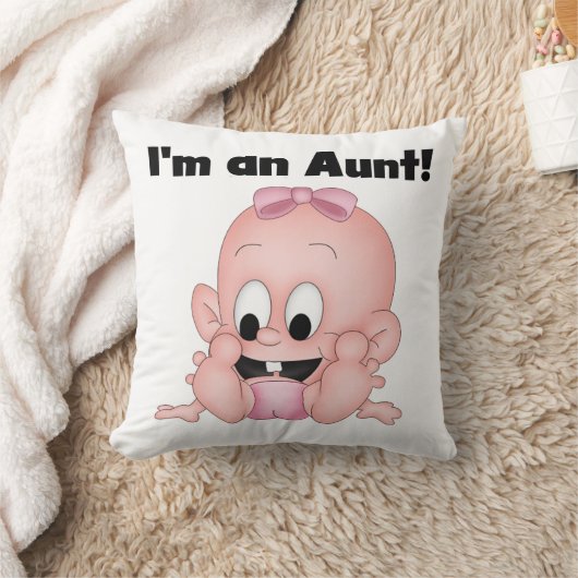 新しい姪のTシャツとギフトのおばさん クッション (ブランケット)