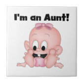 新しい姪のTシャツとギフトのおばさん タイル (正面)