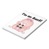 新しい姪のTシャツとギフトのおばさん ノートパッド (回転)