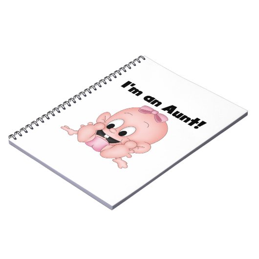 新しい姪のTシャツとギフトのおばさん ノートブック (左側)