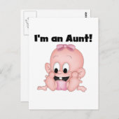 新しい姪のTシャツとギフトのおばさん ポストカード (正面/裏面)