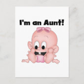 新しい姪のTシャツとギフトのおばさん ポストカード (正面)
