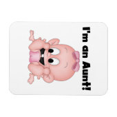 新しい姪のTシャツとギフトのおばさん マグネット (横)