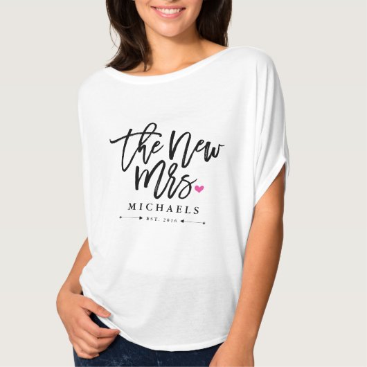 新しい婦人（名前）推定結婚年 Tシャツ (正面)