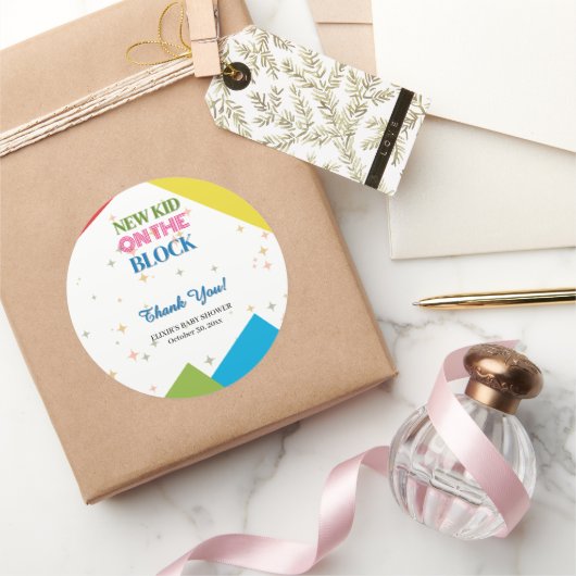 新しい子どもたちカラフル|過去記事 ラウンドシール (ギフト)