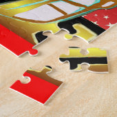 新しい子供のフットボールのパーソナライズなパズルはギフトを遊ばします ジグソーパズル (側面)