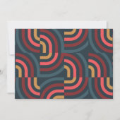 新しい子供のブロックシティビル男の子ベイビーシャワー 招待状 (裏面)