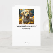 新しい子犬おめでとう カード (裏面)