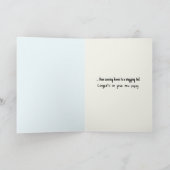 新しい子犬おめでとう カード (内部)