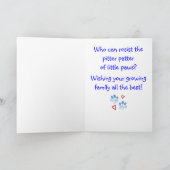 新しい子犬おめでとう カード (内部)