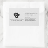 新しい子犬お迎えボックス 長方形シール (バッグ)