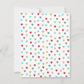 新しい子犬のアナウンスカード 案内状 (裏面)