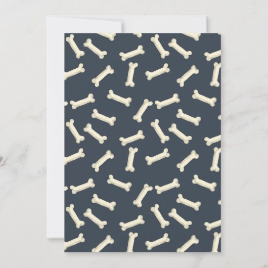 新しい子犬の子猫の養子縁組の発表写真 招待状 (裏面)