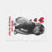 新しい子犬の毛布 フリースブランケット (正面(横))