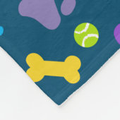 新しい子犬フォトシュートのマイルストーンブランケット フリースブランケット (角)