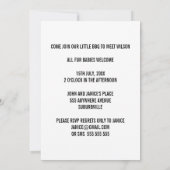 新しい子犬・子猫の里親募集！おしゃれな写真カード 招待状 (裏面)