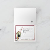 新しい子犬[犬]の発表 案内状 (内部)