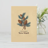 新しい季節のヴィンテージポスター　松の枝付き 招待状 (スタンド正面)