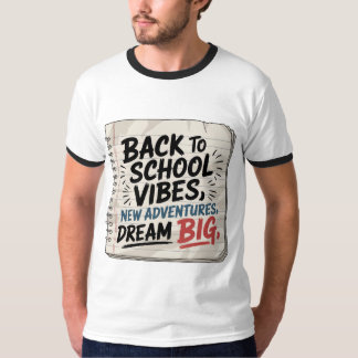 新しい学び舎の気持ち – 男性用モチベーションティー Tシャツ