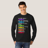 新しい学年が始まる先生へ クレヨンの箱のような存在です Tシャツ (正面フル)