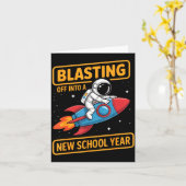 新しい学年度に突入！宇宙飛行士 カード (黄色い花)