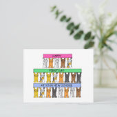 新しい学校で初めて幸せな日 ポストカード (スタンド正面)