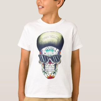 新しい学校の砂糖のスカルのTシャツをからかいます Tシャツ