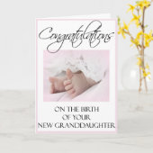 新しい孫カードおめでとう カード (黄色い花)