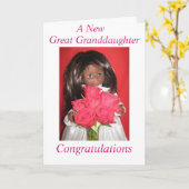 新しい孫素晴らし娘 カード (黄色い花)