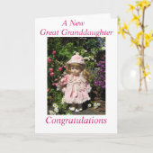 新しい孫素晴らし娘 カード (黄色い花)