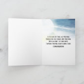 新しい宇宙飛行士結婚がケーキを食べる カード (内部)