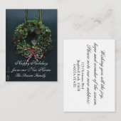 新しい家からハッピーホリデー エンクロージャーカード (正面/裏面)