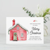 新しい家からメリークリスマスの写真 シーズンカード (スタンド正面)