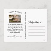 新しい家からメリークリスマスの写真 シーズンポストカード (裏面)