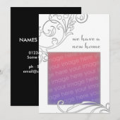 新しい家ができたよ : ホワイト フローリッシュ 案内状 (正面/裏面)