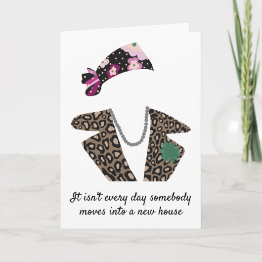 新しい家それは誰かが移動する毎日ではない カード (正面)