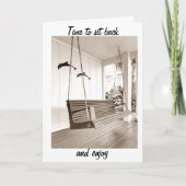 新しい家でのんびりと楽しんでください カード (正面)