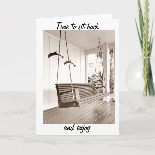 新しい家でのんびりと楽しんでください カード (正面)