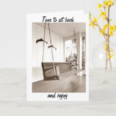 新しい家でのんびり楽しんでください カード (黄色い花)