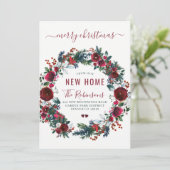 新しい家でのクリスマスホリデーシーズンのお引越し 案内状 (スタンド正面)