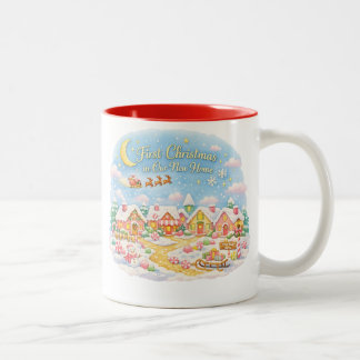 新しい家での初めてのクリスマス ツートーンマグカップ
