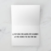 新しい家での新しい思い出に幸せ 案内状 (内部)