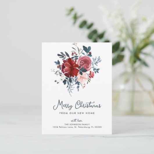 新しい家でクリスマスを楽しむ シーズンポストカード (スタンド正面)