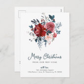 新しい家でクリスマスを楽しむ シーズンポストカード (正面/裏面)