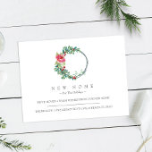 新しい家でホリデーシーズンを過ごすお知らせ 引っ越ししました ポストカード